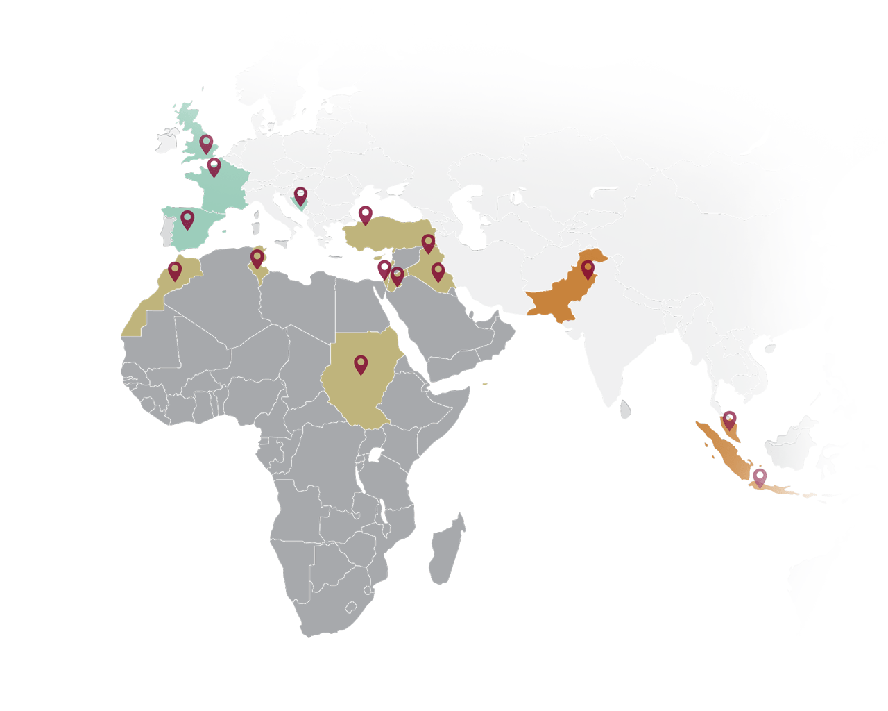 Al Sharq youth hubs map